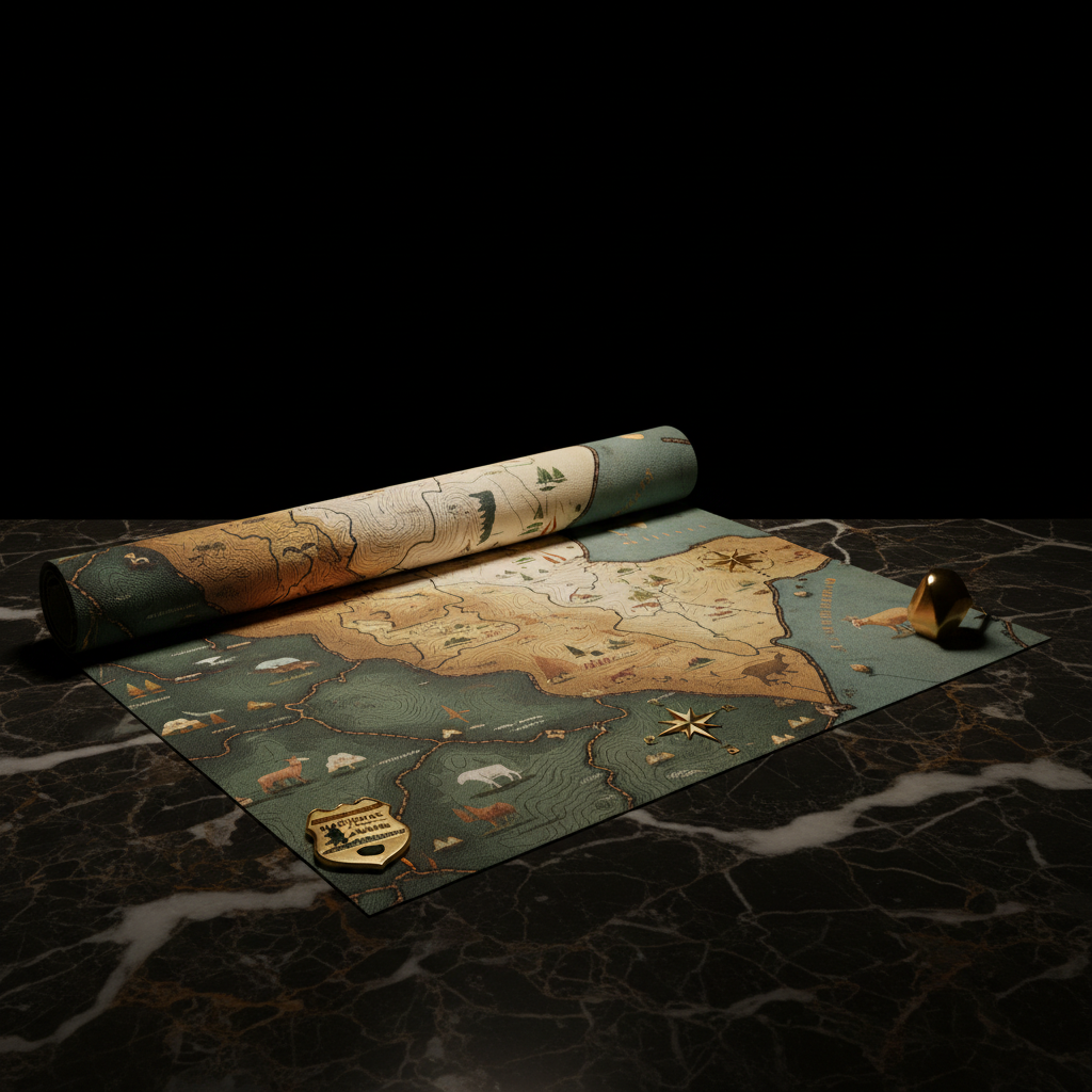 National Park Map Art: Nature on Your Wall