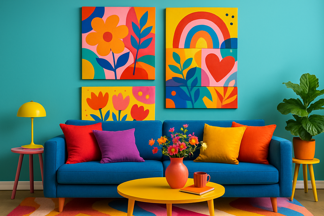 Colorful Wall Art: Bold Pieces for Vibrant Homes