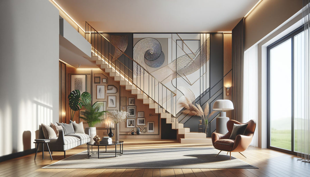 stair wall decor ideas - SI Art Avenue wall art