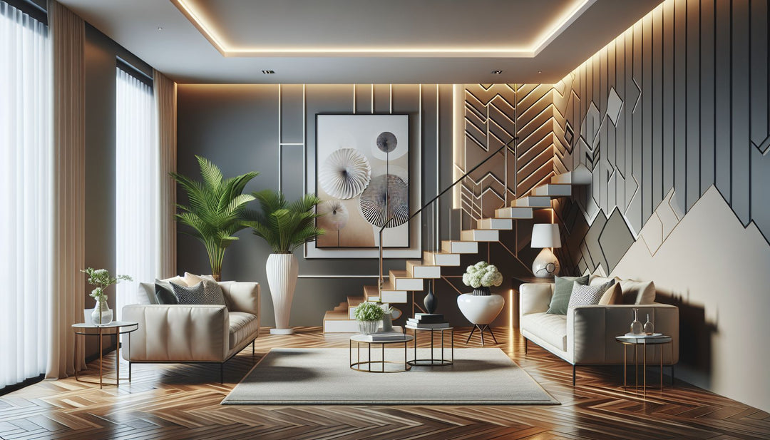 stairway wall decor ideas - SI Art Avenue wall art