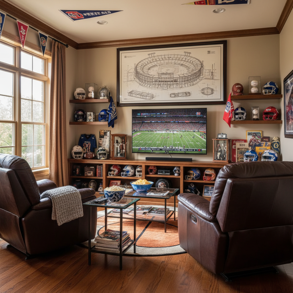 Stadium Blueprint Wall Art