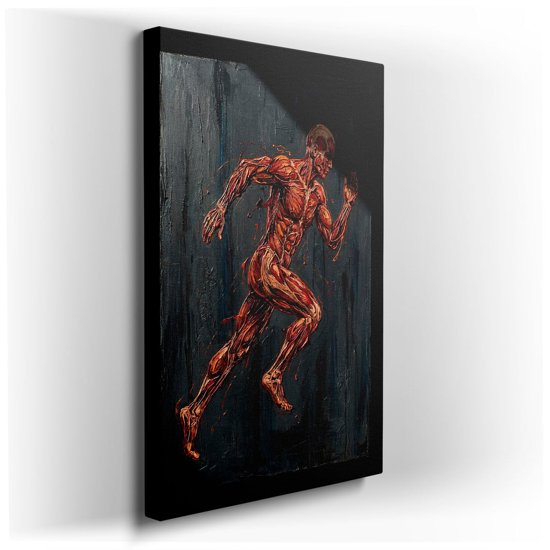 Anatomical Runner - Dynamic Canvas Wall Art — Premium Canvas Wall Art | SI Art Avenue