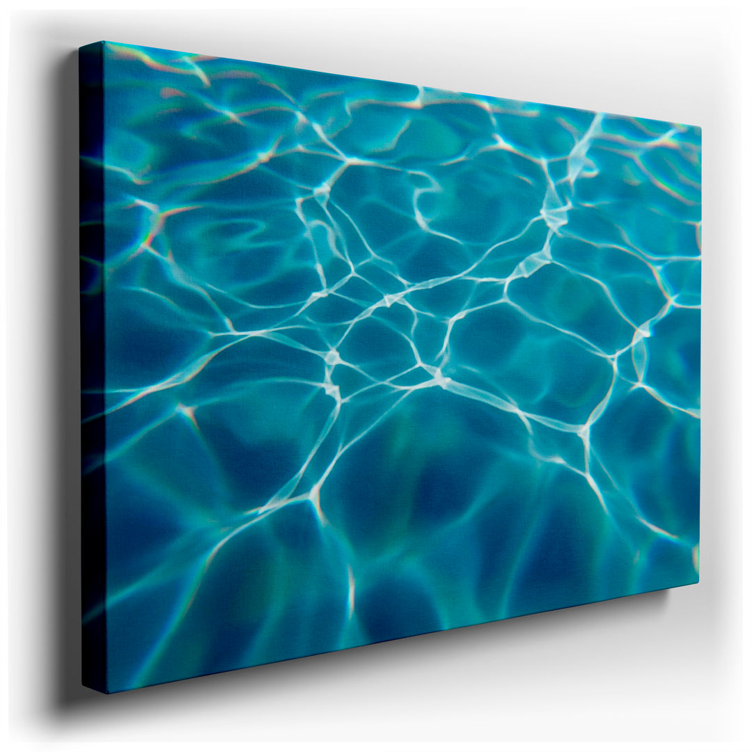 Abstract wall art showing a close-up of shimmering water reflections, perfect for adding a serene touch as wall decor.