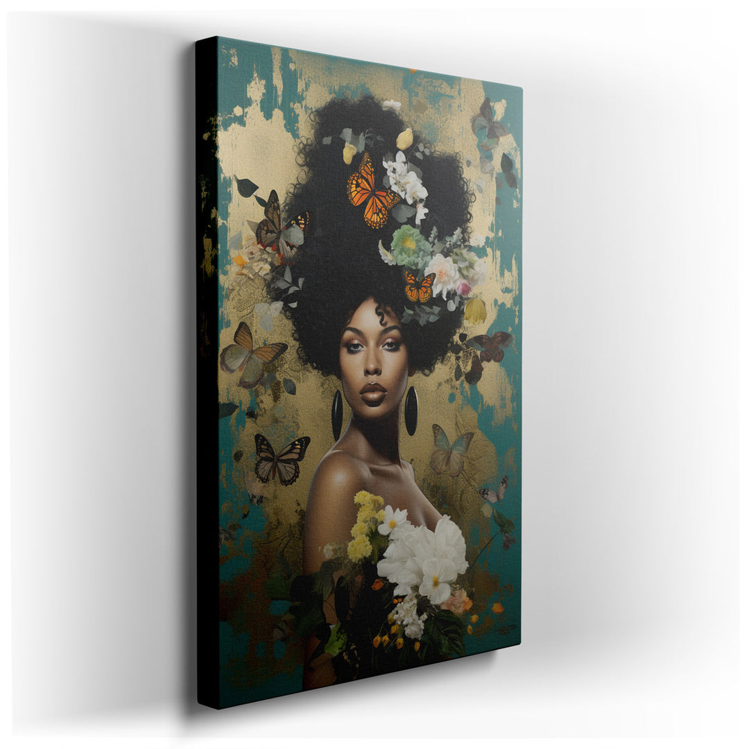 canvas print on wrapped canvas for wall decor – This exquisite wall art, a masterful blend of artistry and symbolism, presents a visually stunning portrait that capture...
