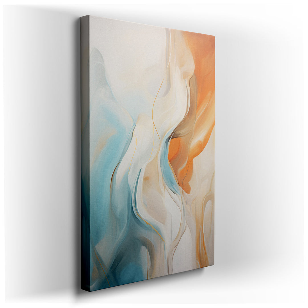 canvas print on wrapped canvas for wall decor – This enchanting wall art is a masterpiece of subtlety and warmth, designed to transform any space into a sanctuary of ca...