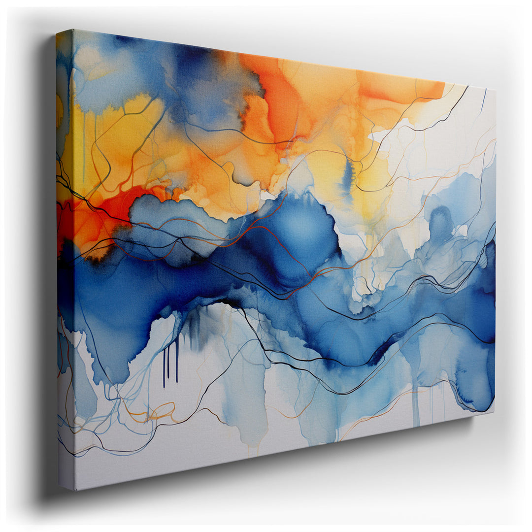 canvas print on wrapped canvas for wall decor – This captivating wall art is a masterful representation of nature's effortless beauty, rendered through a mesmerizing fl...