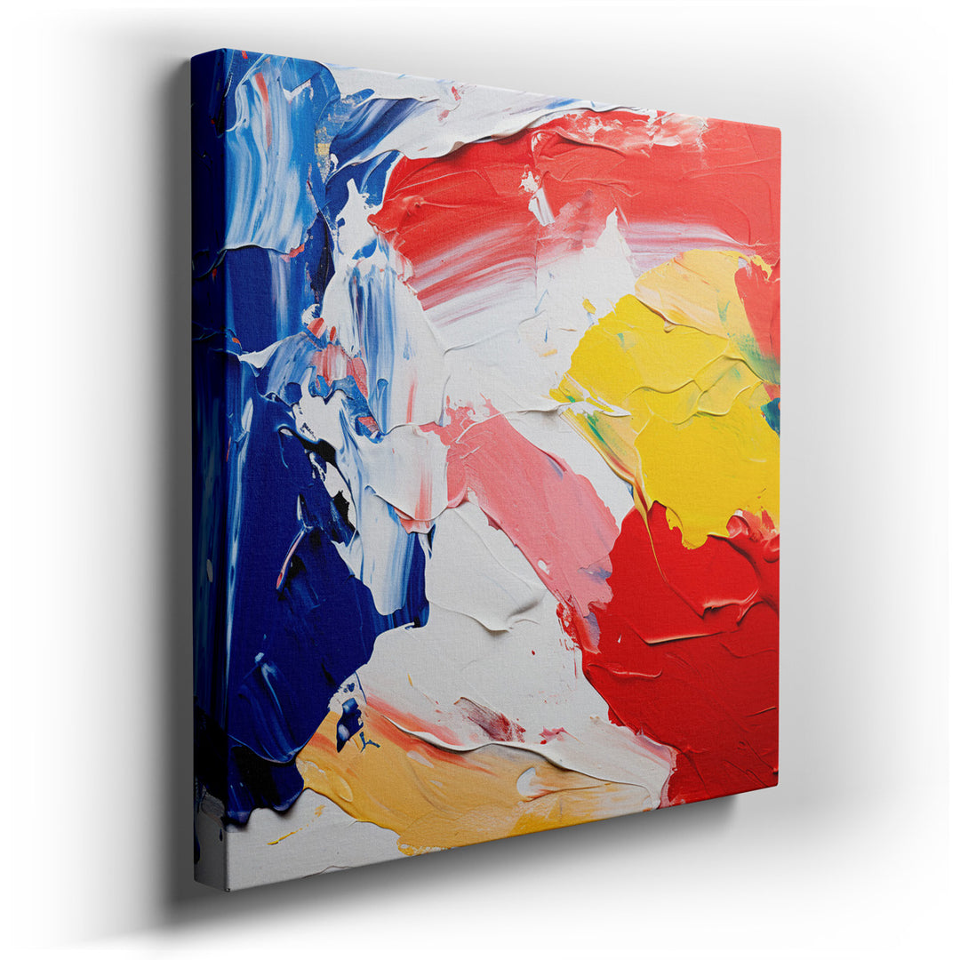 canvas print on wrapped canvas for wall decor – This captivating wall art is a masterful display of color and emotion, rendered with bold, textured strokes that bring t...
