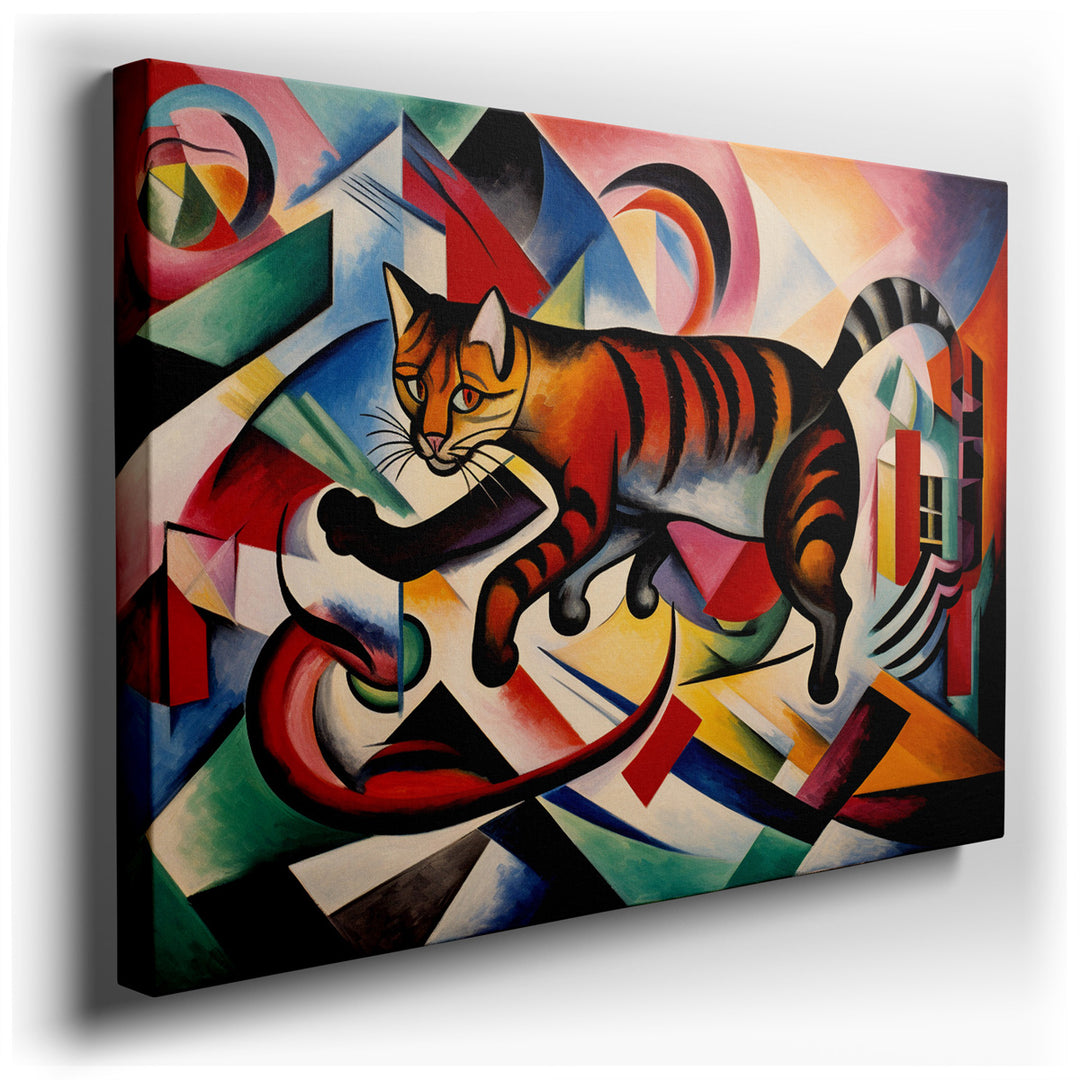 canvas print on wrapped canvas for wall decor – In this mesmerizing abstract wall art, the viewer is drawn into a world where imagination and reality converge through t...