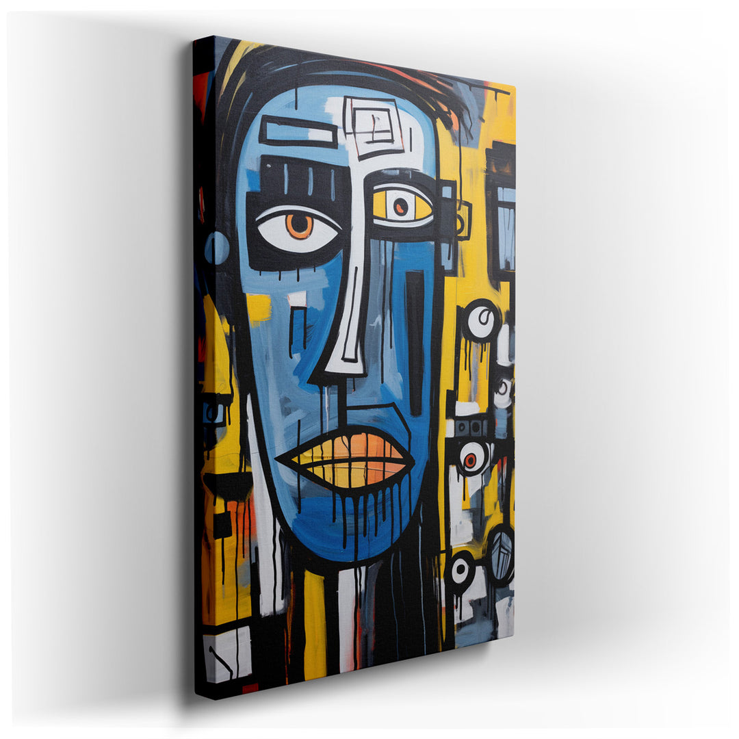 canvas print on wrapped canvas for wall decor – This captivating wall art is a quintessential example of contemporary abstract expressionism, characterized by its strik...