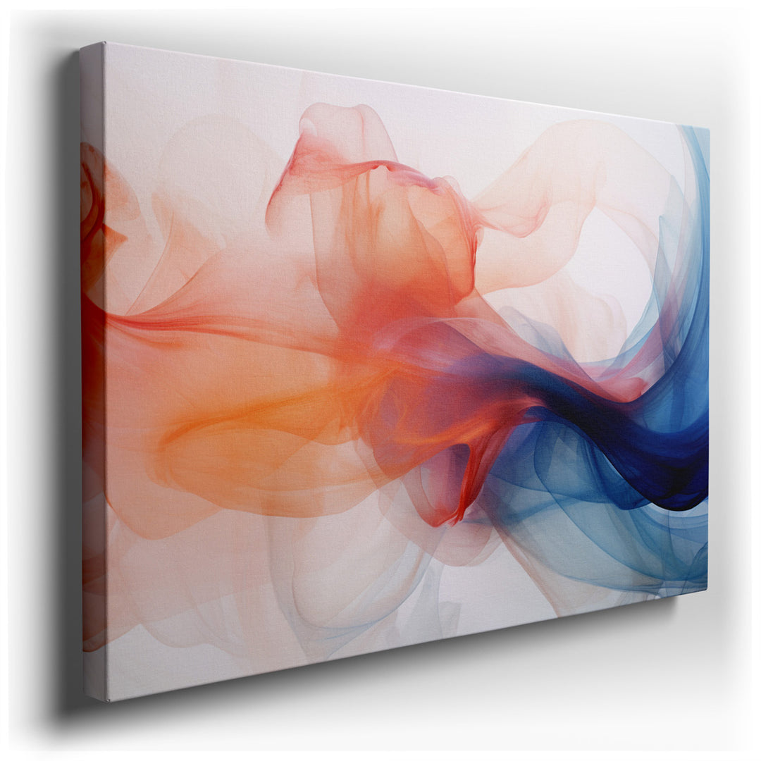 canvas print on wrapped canvas for wall decor – This wall art is a mesmerizing masterpiece of abstract art, where the interplay of colors and forms captivates and sooth...