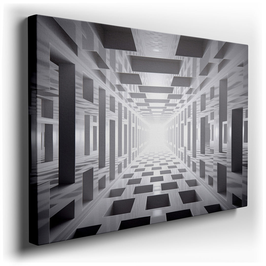 canvas print on wrapped canvas for wall decor – This wall art, a mesmerizing composition of abstract forms and radiant light, offers a visual spectacle that transforms...