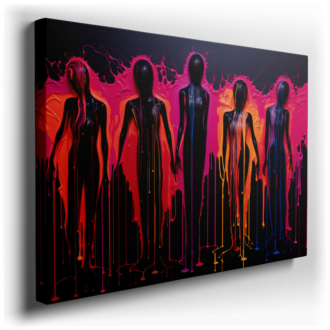 canvas print on wrapped canvas for wall decor – This captivating wall art is an abstract masterpiece that commands attention and evokes a profound emotional response fr...