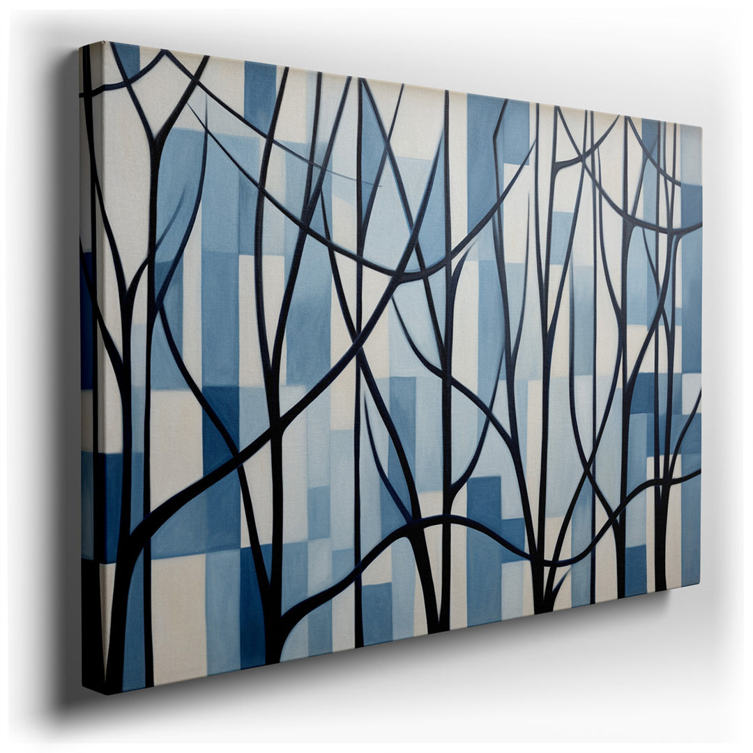 canvas print on wrapped canvas for wall decor – This wall art, a captivating blend of minimalist style and natural elements, offers a serene yet profound visual experie...