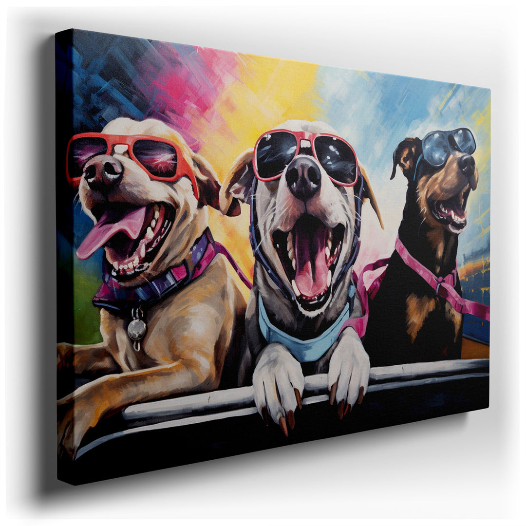 canvas print on wrapped canvas for wall decor – This wall art is a delightful and vibrant depiction that captures the essence of modern, stylish living through the lens...