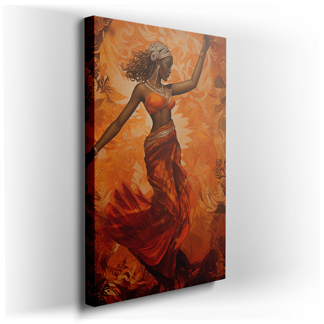 canvas print on wrapped canvas for wall decor – This wall art captures the essence of cultural celebration and the enduring spirit of tradition through the depiction of...