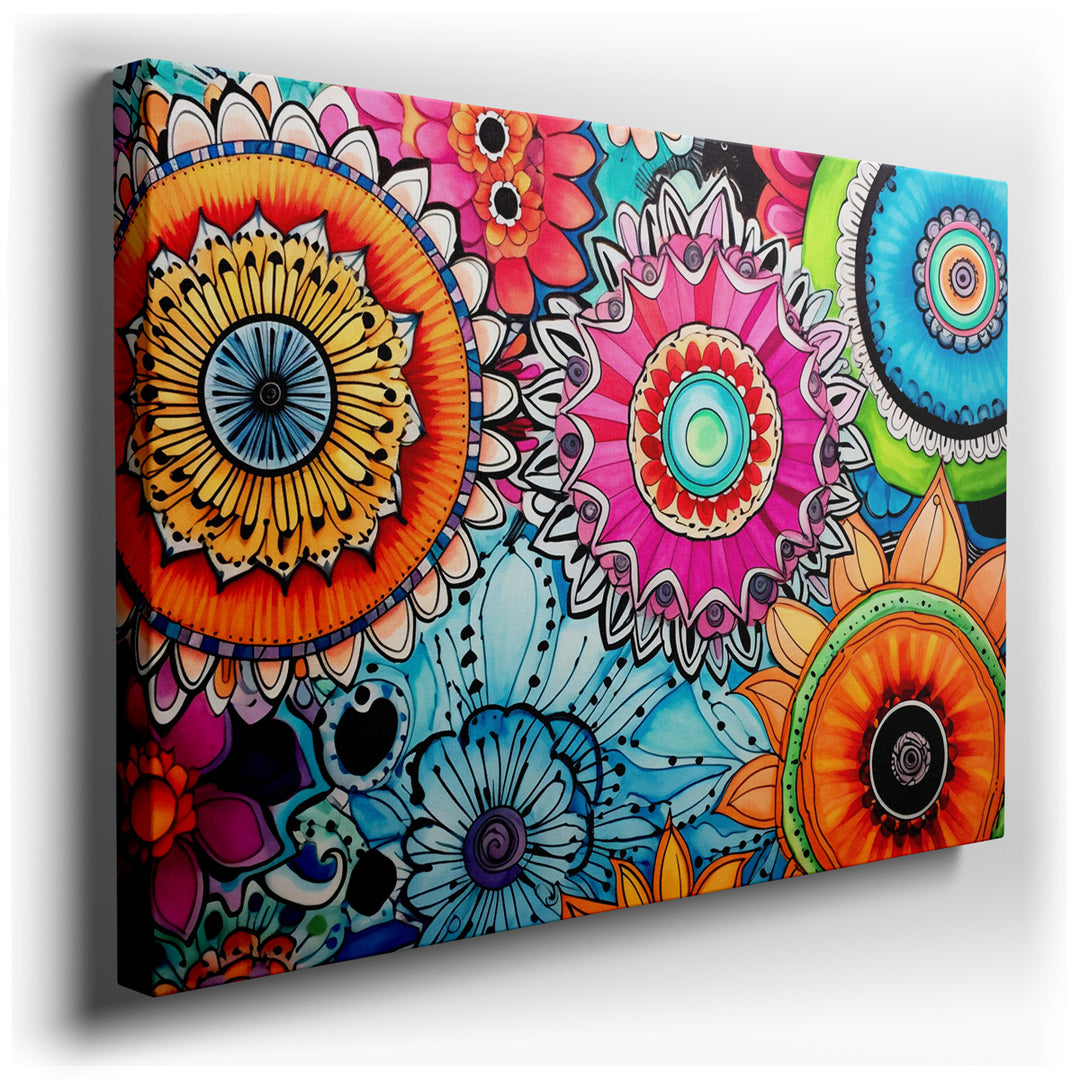 canvas print on wrapped canvas for wall decor – This wall art is a captivating masterpiece that embodies the essence of nature's diversity and the spiritual symbolism o...