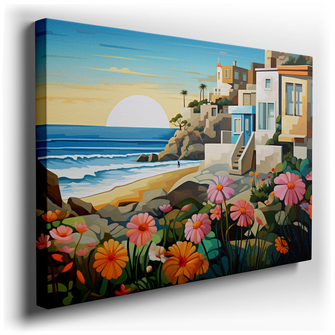 canvas print on wrapped canvas for wall decor – This enchanting wall art captures the essence of coastal serenity, making it an ideal addition to any room that seeks to...