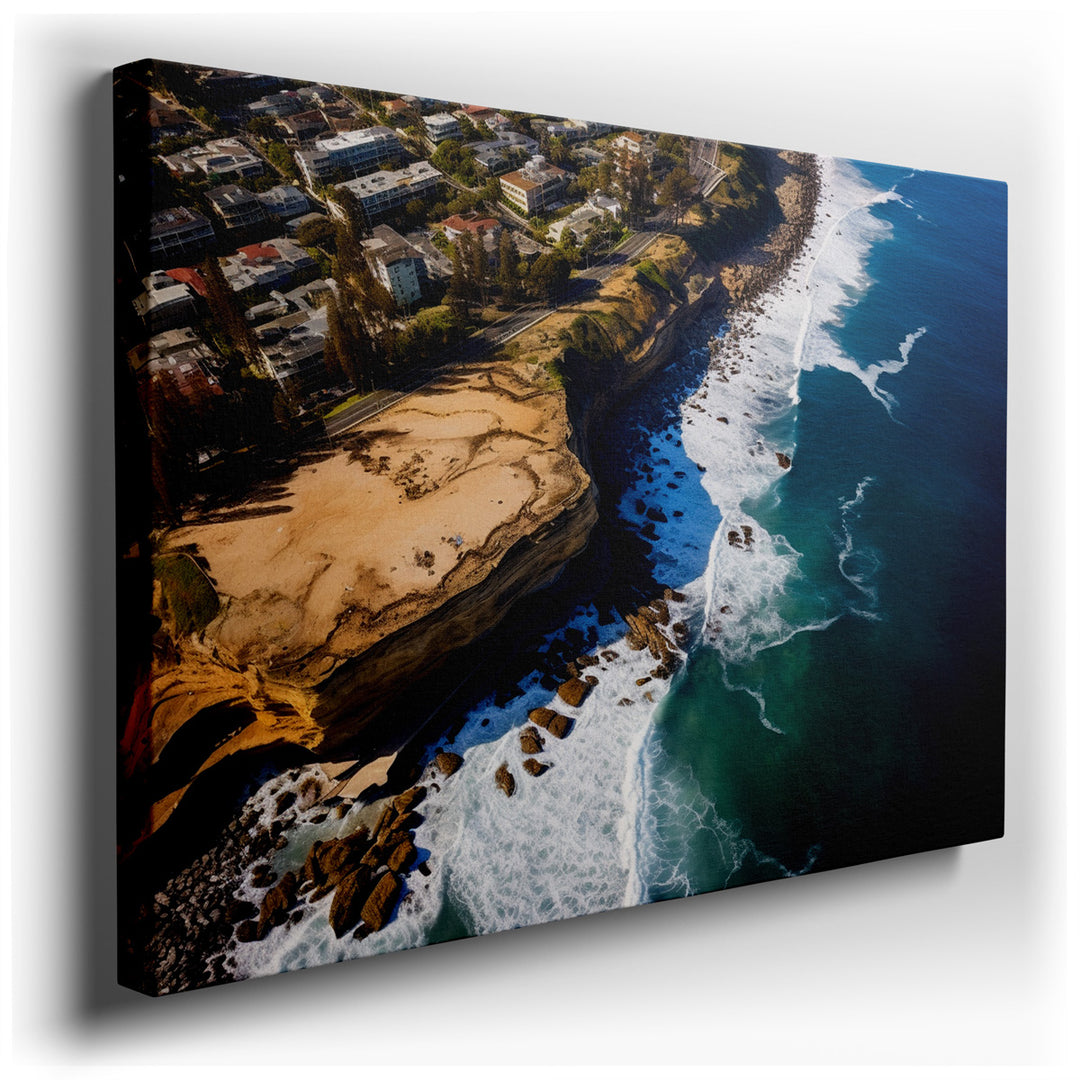 canvas print on wrapped canvas for wall decor – This wall art, a masterful depiction of the dynamic interplay between nature and human civilization, offers a breathtaki...