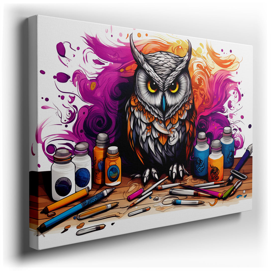 canvas print on wrapped canvas for wall decor – This wall art captures the essence of artistic inspiration and creativity, making it a perfect addition to any space tha...