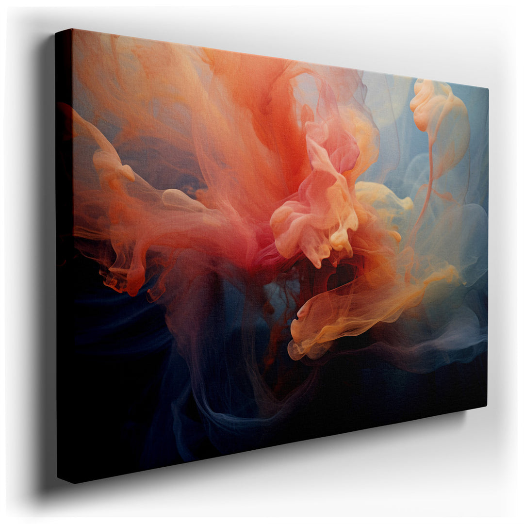 canvas print on wrapped canvas for wall decor – This wall art is a mesmerizing masterpiece of abstract art that captures the essence of fluidity and movement through it...
