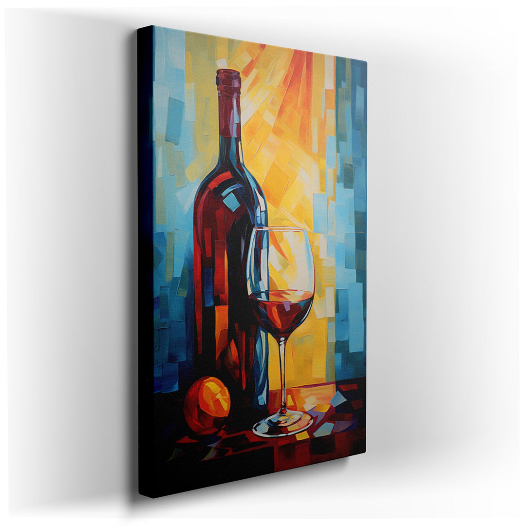 canvas print on wrapped canvas for wall decor – This wall art is a captivating and vibrant artwork that embodies the essence of modern sophistication and the celebrator...