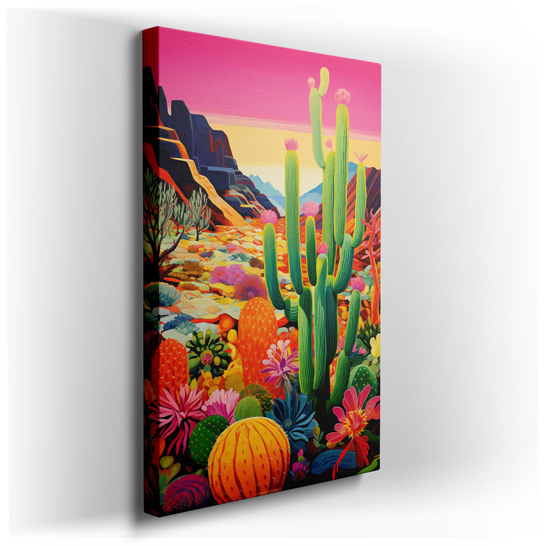 canvas print on wrapped canvas for wall decor – This exquisite wall art, a masterful depiction of a desert landscape, is an ideal choice for enhancing the ambiance of a...