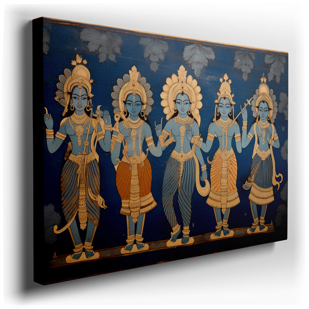 canvas print on wrapped canvas for wall decor – This wall art is a mesmerizing masterpiece that captures the essence of cultural mythology with a vivid portrayal of div...