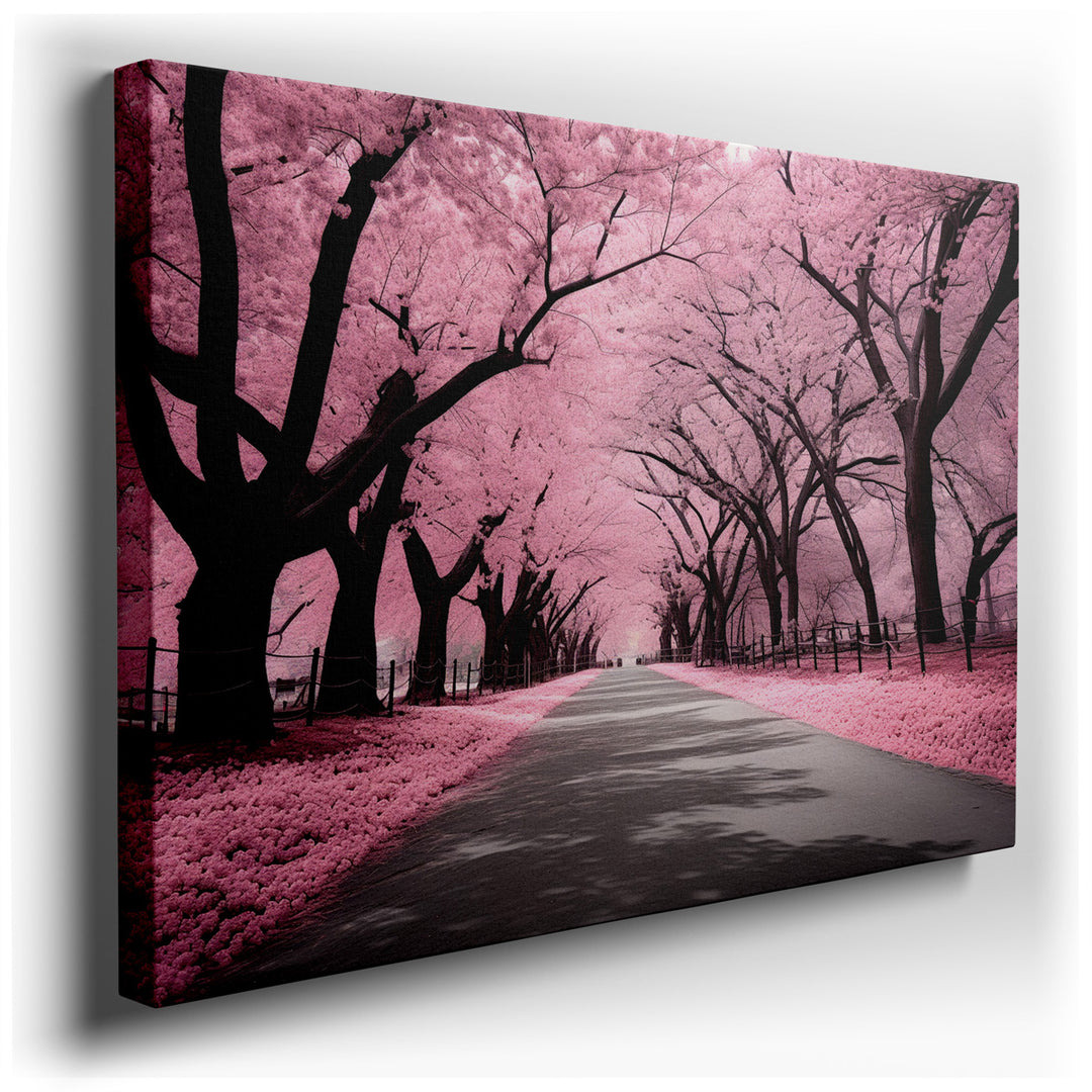 canvas print on wrapped canvas for wall decor – Imagine a wall art that captures the essence of a serene spring morning, where the air is filled with the gentle fragran...