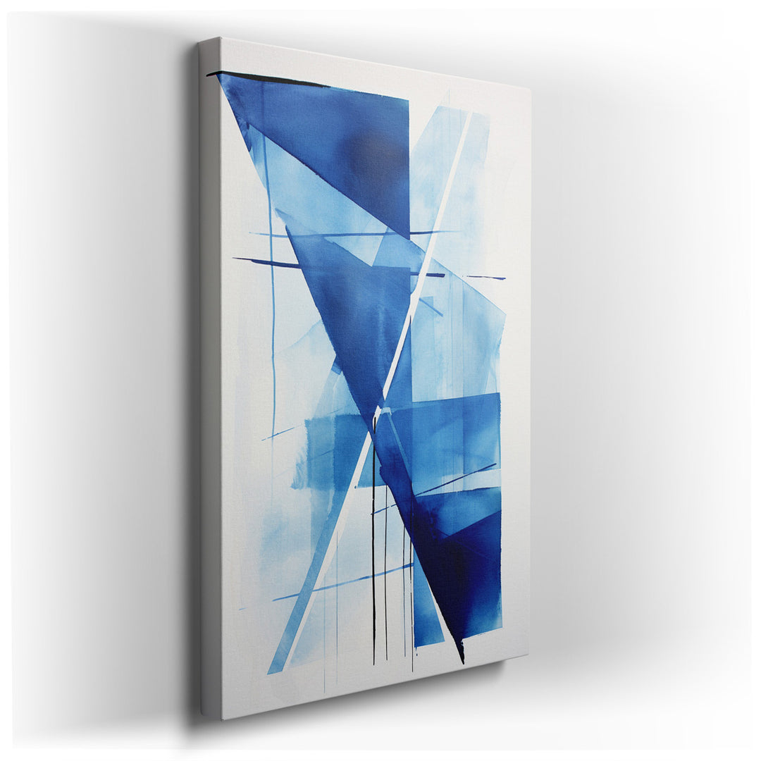 canvas print on wrapped canvas for wall decor – This visually striking abstract artwork is a captivating exploration of form and emotion, rendered through a bold interp...