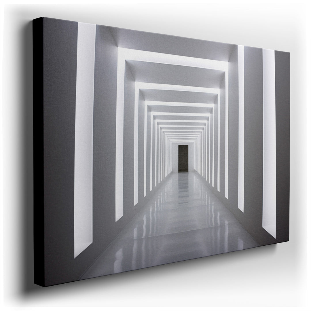 canvas print on wrapped canvas for wall decor – The wall art in question is a captivating piece that would seamlessly integrate into the described setting of a sleek, w...