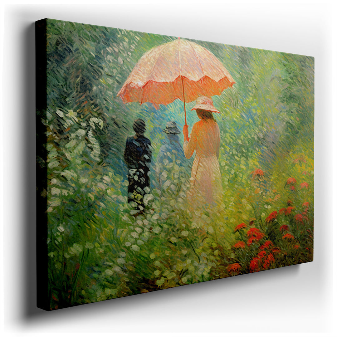 canvas print on wrapped canvas for wall decor – This exquisite impressionist wall art captures a serene and enchanting scene that would be a captivating addition to any...
