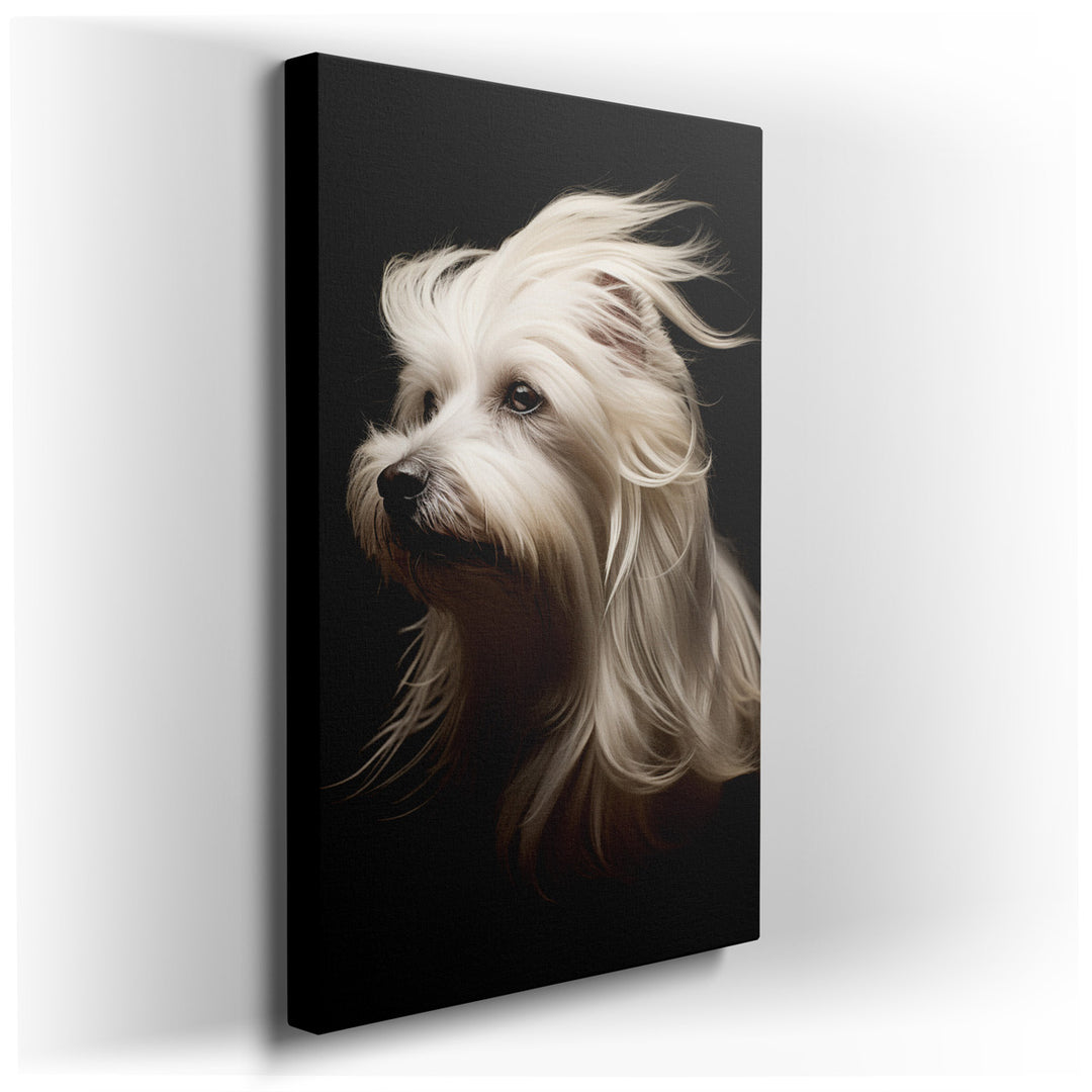 canvas print on wrapped canvas for wall decor – Imagine a wall art that captures the quintessence of canine elegance and beauty, a piece that not only decorates a space...