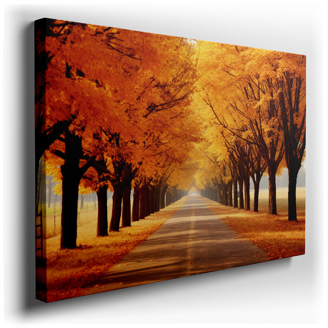 canvas print on wrapped canvas for wall decor – This wall art captures the quintessential beauty of autumn in a way that is both vivid and enchanting. As you gaze upon...