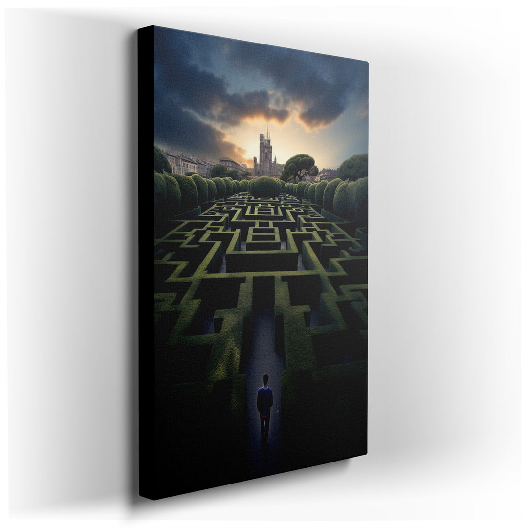 canvas print on wrapped canvas for wall decor – This enchanting wall art captures the essence of a mystical world, where the boundaries between reality and fantasy blur...