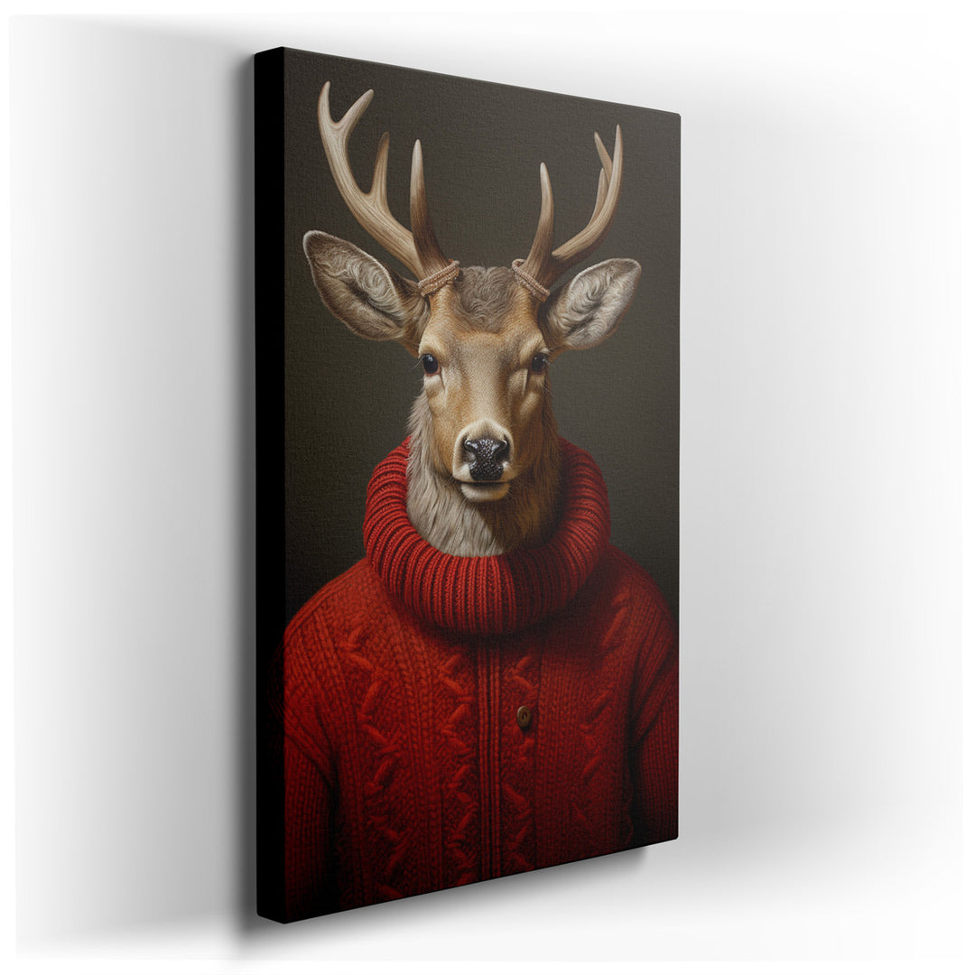 canvas print on wrapped canvas for wall decor – This enchanting wall art captures the essence of whimsy and charm through its unusual yet captivating subject—a majestic...