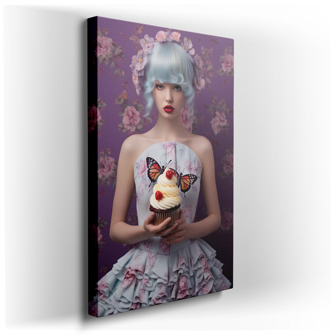 canvas print on wrapped canvas for wall decor – This wall art is a captivating piece that combines elements of whimsy and elegance, creating a visual feast that is both...