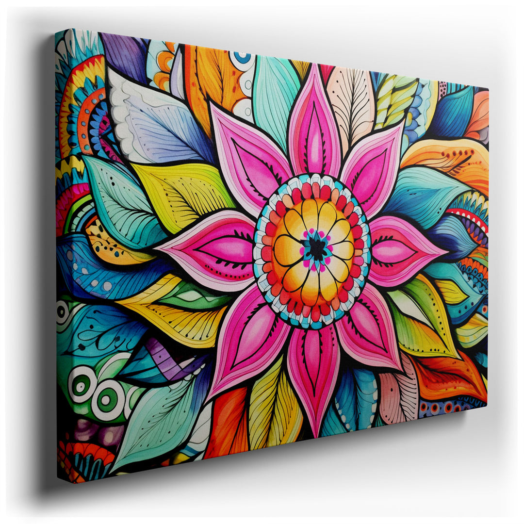 canvas print on wrapped canvas for wall decor – This wall art is a captivating masterpiece that embodies the splendor and intricacy of nature's floral elements. The art...