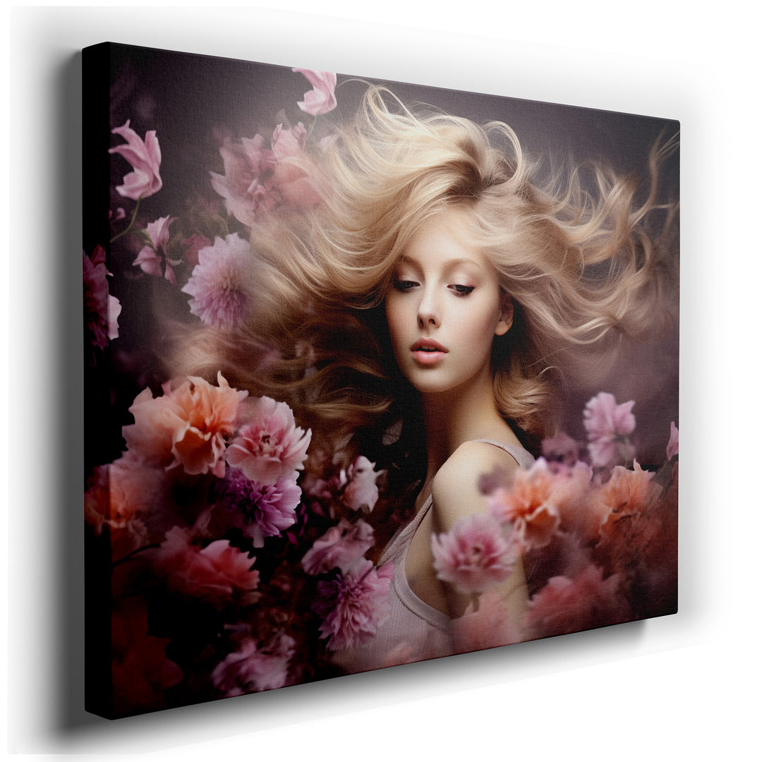 Ethereal Elegance: Tranquil Blossoms and Gentle Grace Large Wall Art, Canvas Wall Art, Wall Decor for Office and