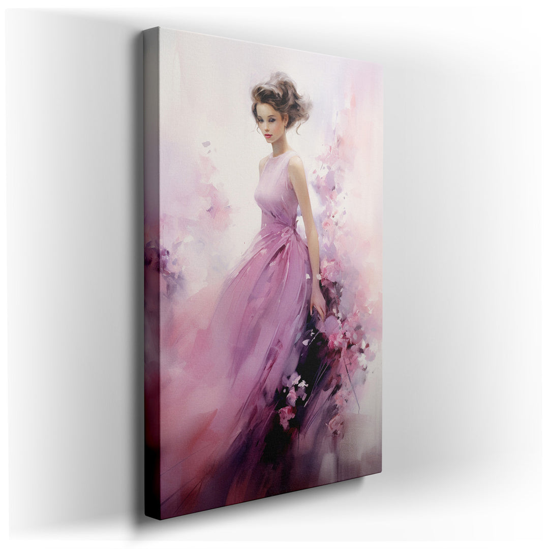 canvas print on wrapped canvas for wall decor – This exquisite wall art captures the essence of ethereal beauty and serene grace, making it a captivating centerpiece fo...