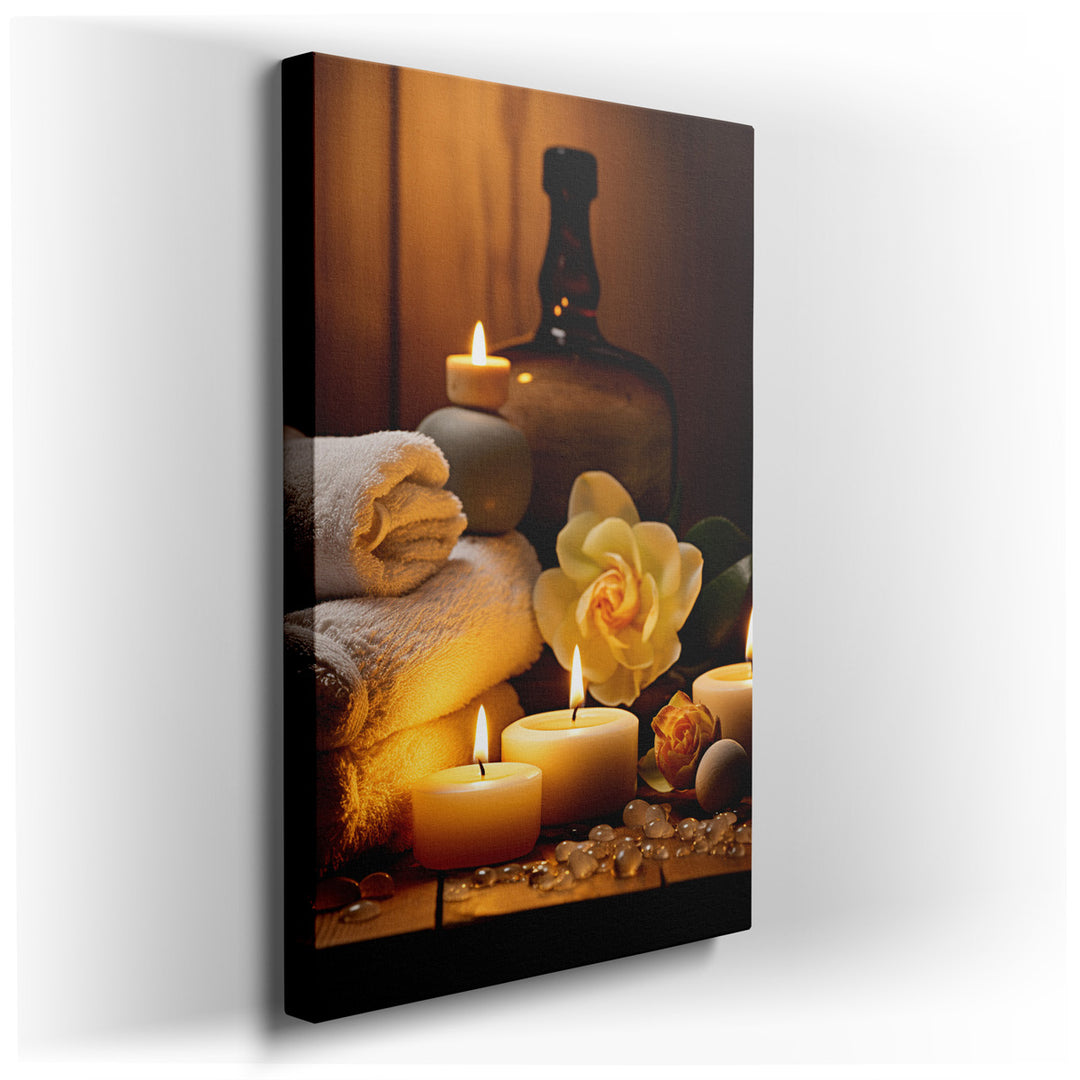 canvas print on wrapped canvas for wall decor – Imagine a wall art that captures the essence of tranquility and warmth, perfect for enhancing a cozy corner of your home...