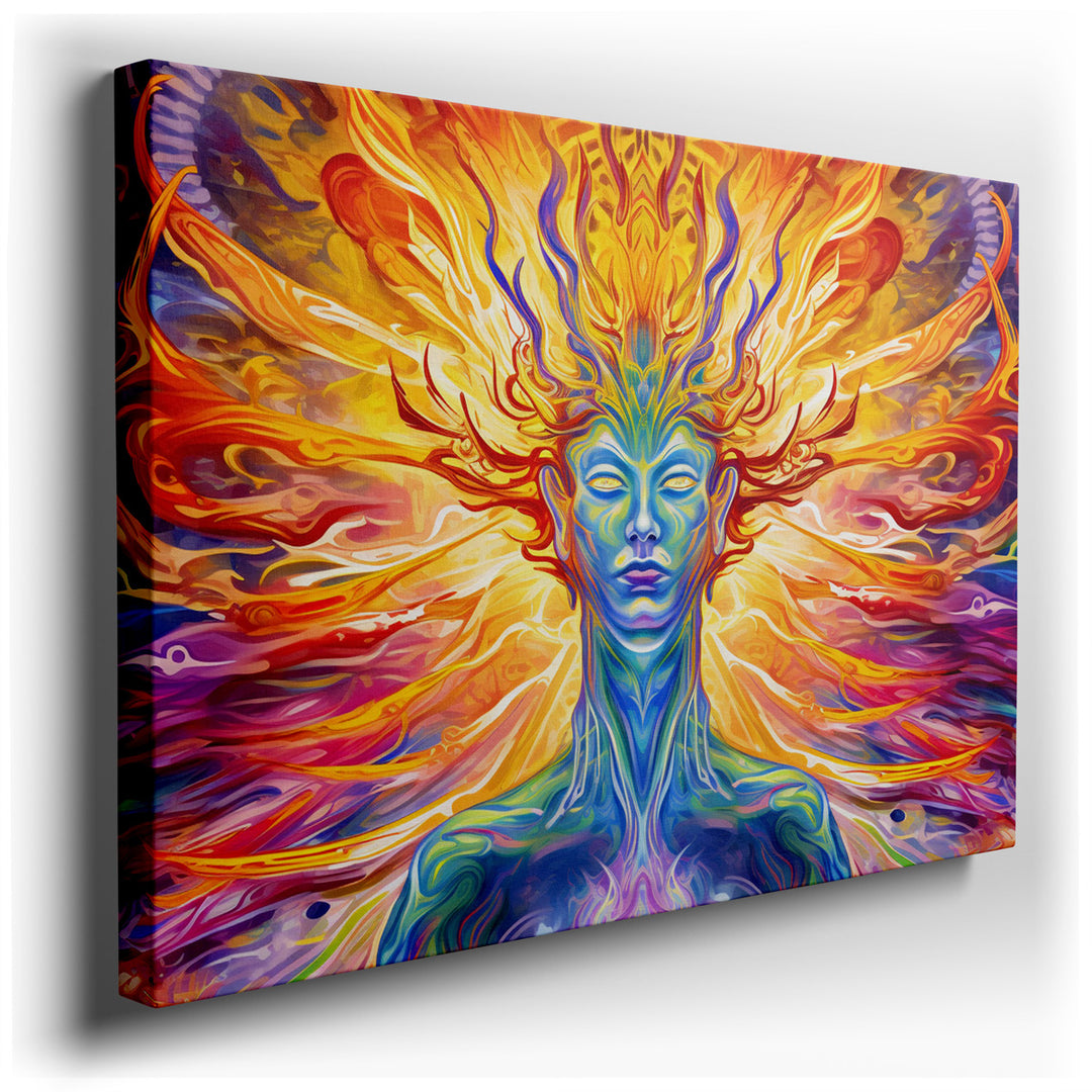 canvas print on wrapped canvas for wall decor – This wall art, a mesmerizing blend of vibrant hues and abstract forms, offers a profound visual exploration of identity...