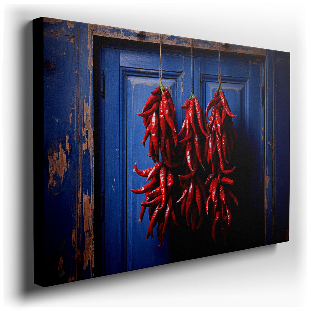 canvas print on wrapped canvas for wall decor – This wall art captures a striking and vibrant scene that would make a bold statement in any room. The central focus of t...