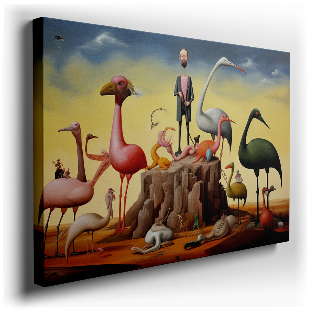 canvas print on wrapped canvas for wall decor – This wall art, a mesmerizing work of art, is a quintessential example of surrealism at its finest, where the boundaries...