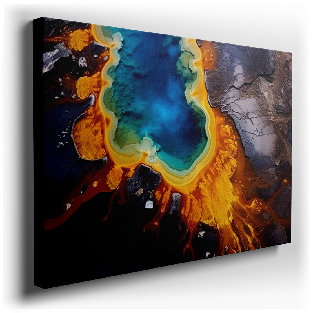 canvas print on wrapped canvas for wall decor – Imagine a wall art that captures the breathtaking essence of Earth's natural artistry, a piece so vivid and detailed tha...