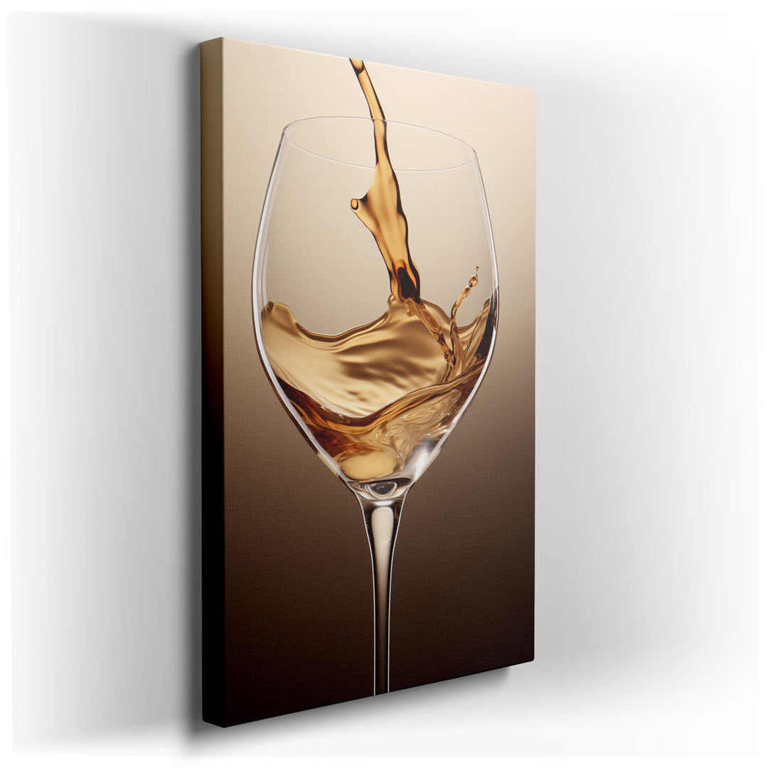 canvas print on wrapped canvas for wall decor – This wall art, a masterful depiction of a moment both simple and profound, captures the elegant act of pouring a golden...
