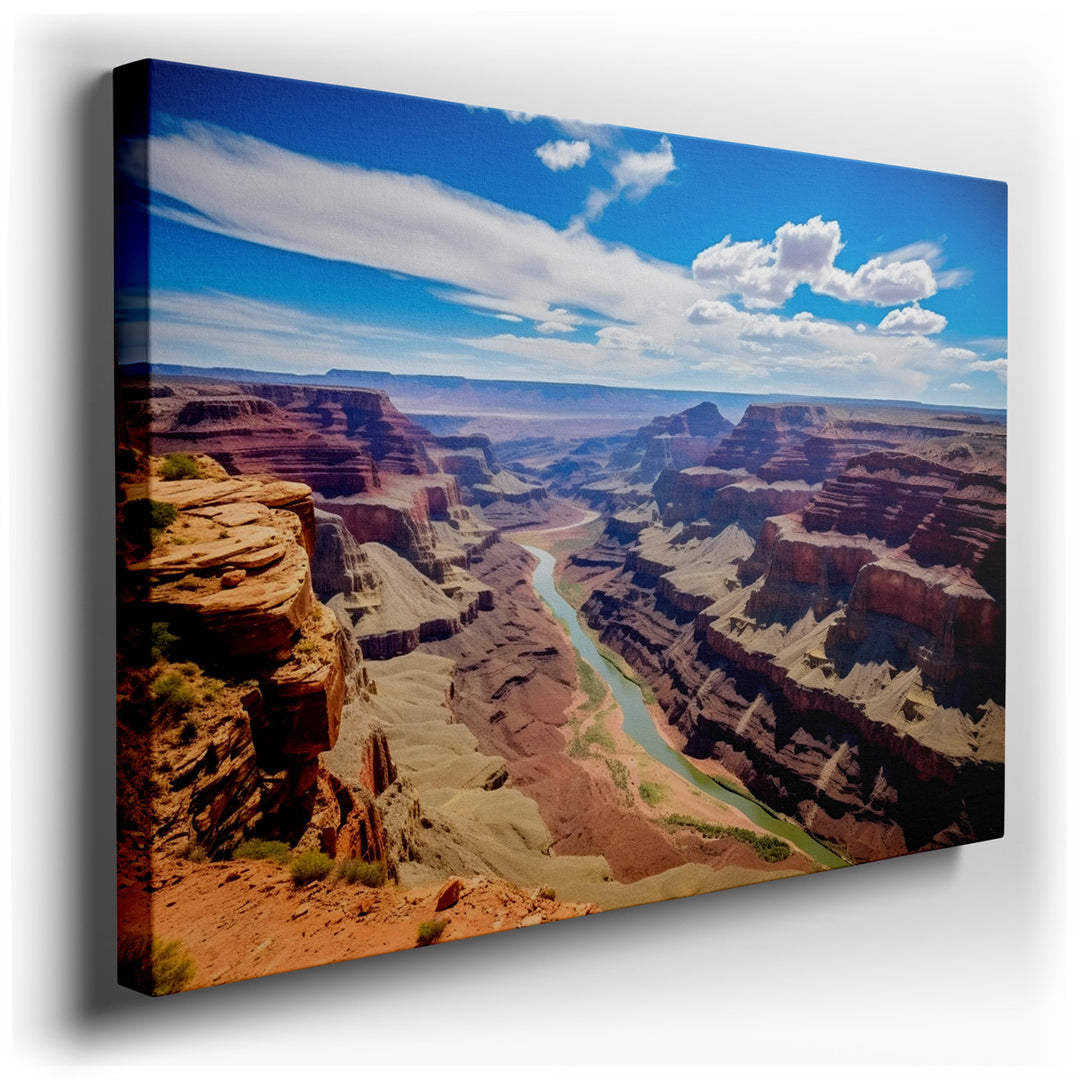 canvas print on wrapped canvas for wall decor – Imagine a wall art that captures the breathtaking expanse of the Grand Canyon, a masterpiece that brings the awe-inspiri...