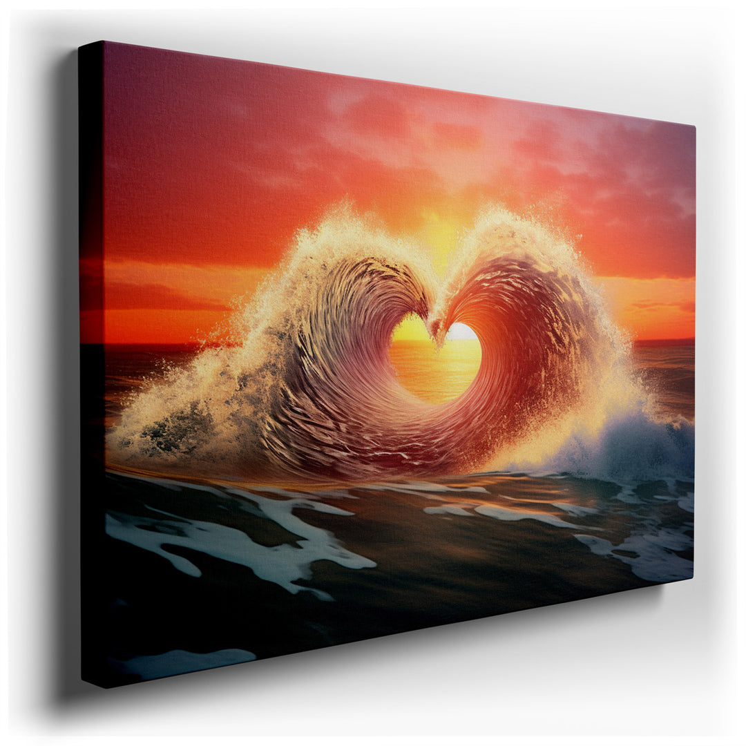 canvas print on wrapped canvas for wall decor – This wall art captures a breathtaking scene where the majesty of nature meets the profound depths of emotional symbolism...