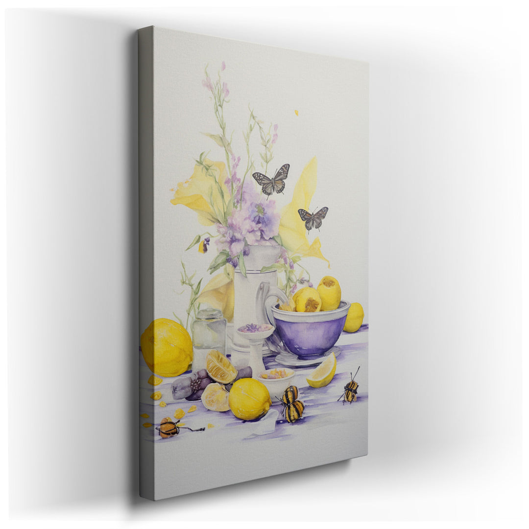 canvas print on wrapped canvas for wall decor – This exquisite wall art captures the essence of nature's simple yet profound beauty through a captivating still life arr...
