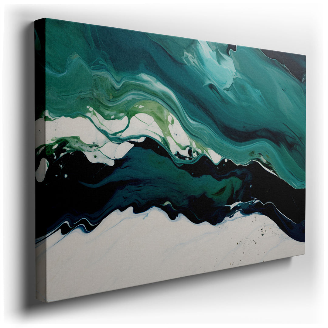 canvas print on wrapped canvas for wall decor – This exquisite wall art, a masterful representation of abstract art, captures the essence of nature's tranquility and it...