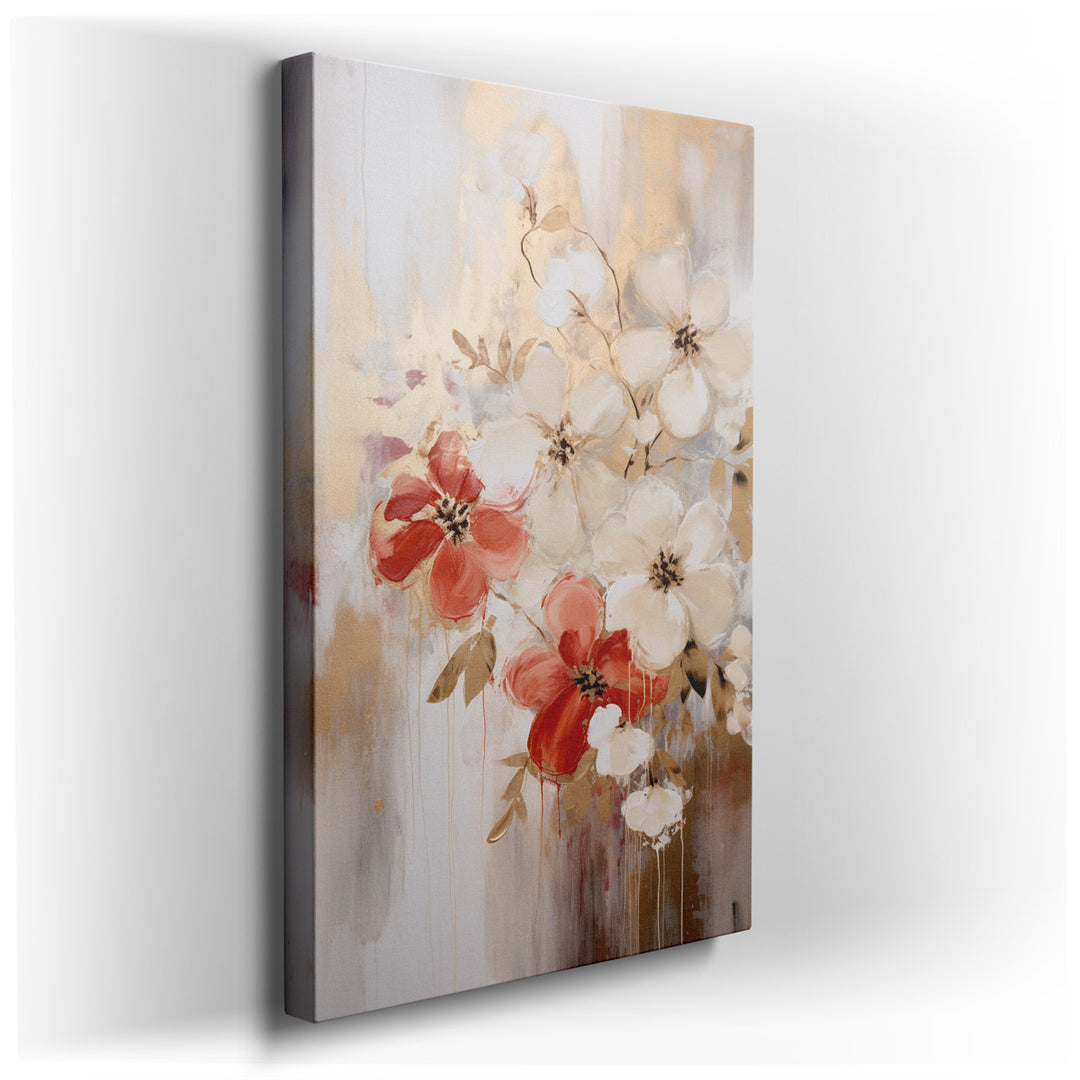 canvas print on wrapped canvas for wall decor – This wall art, a masterful depiction of a bouquet of flowers, is an embodiment of elegance and natural beauty, making it...